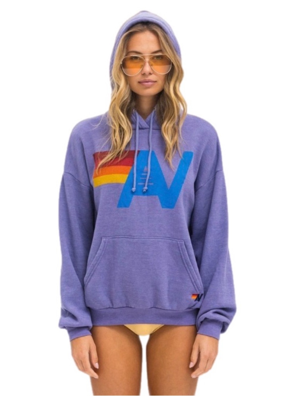 Aviator Nation Logo Pullover Relaxed Hoodie